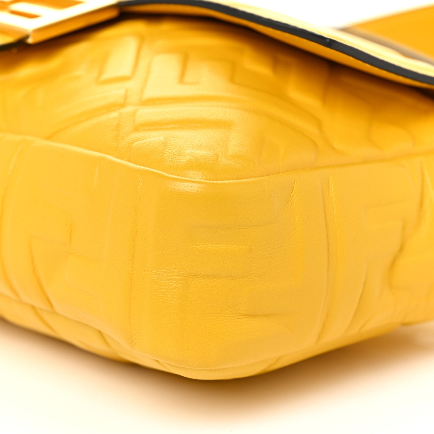 Nappa FF 1974 Embossed Baguette Mimosa