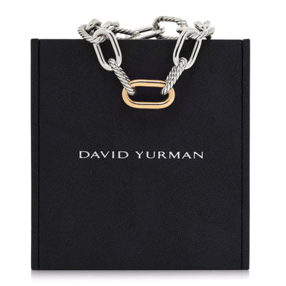David Yurman Sterling Silver 18K Yellow Gold 11mm Madison Chain Bracelet 6 of 6