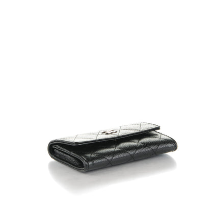 Chanel Caviar Quilted Flap Card Holder Black 4 of 8