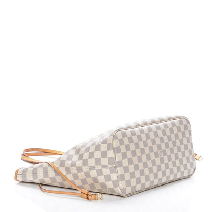 Louis Vuitton Damier Azur Neo Neverfull MM Rose Ballerine 4 of 6