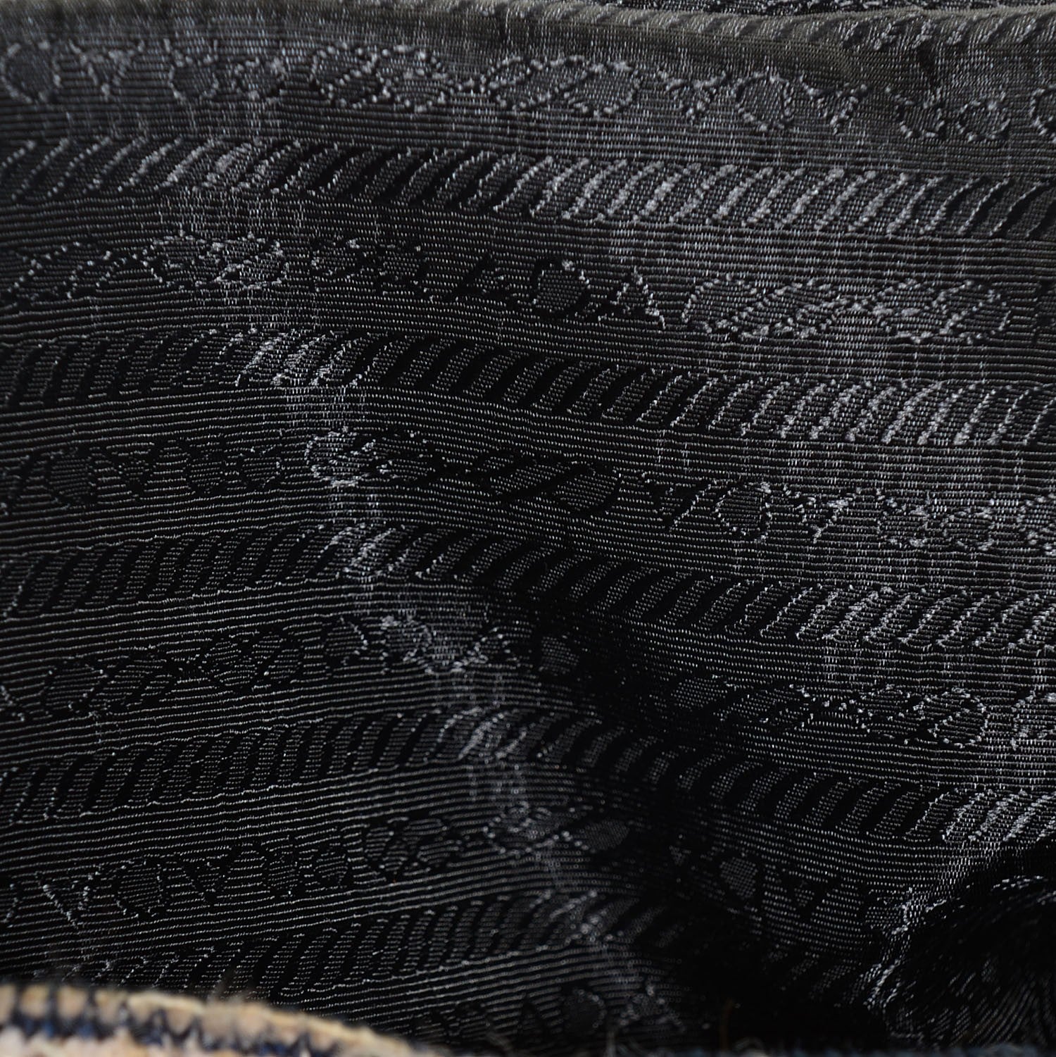 Prada Tweed Vitello Flat Tote Bag 8 of 8