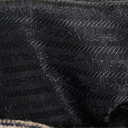Prada Tweed Vitello Flat Tote Bag 8 of 8