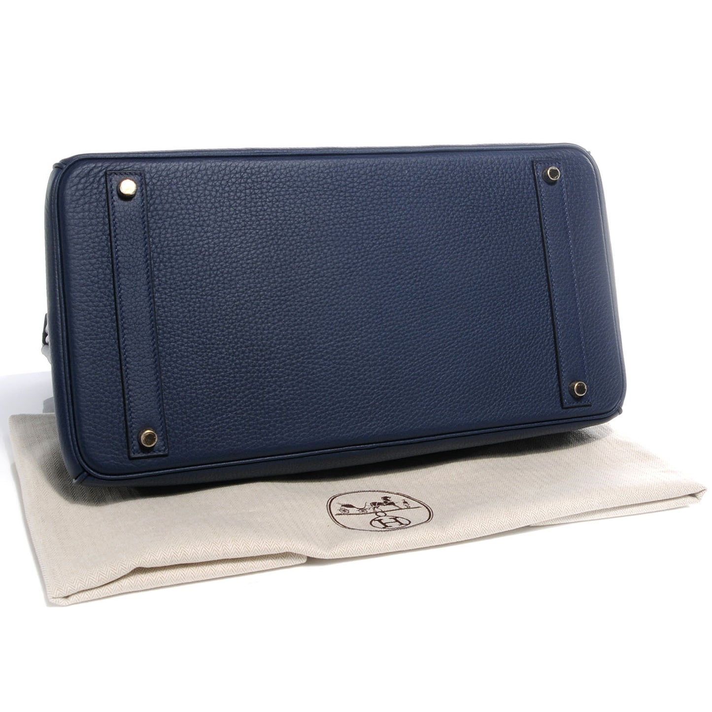 Taurillon Clemence Birkin 40 Bleu Abysse