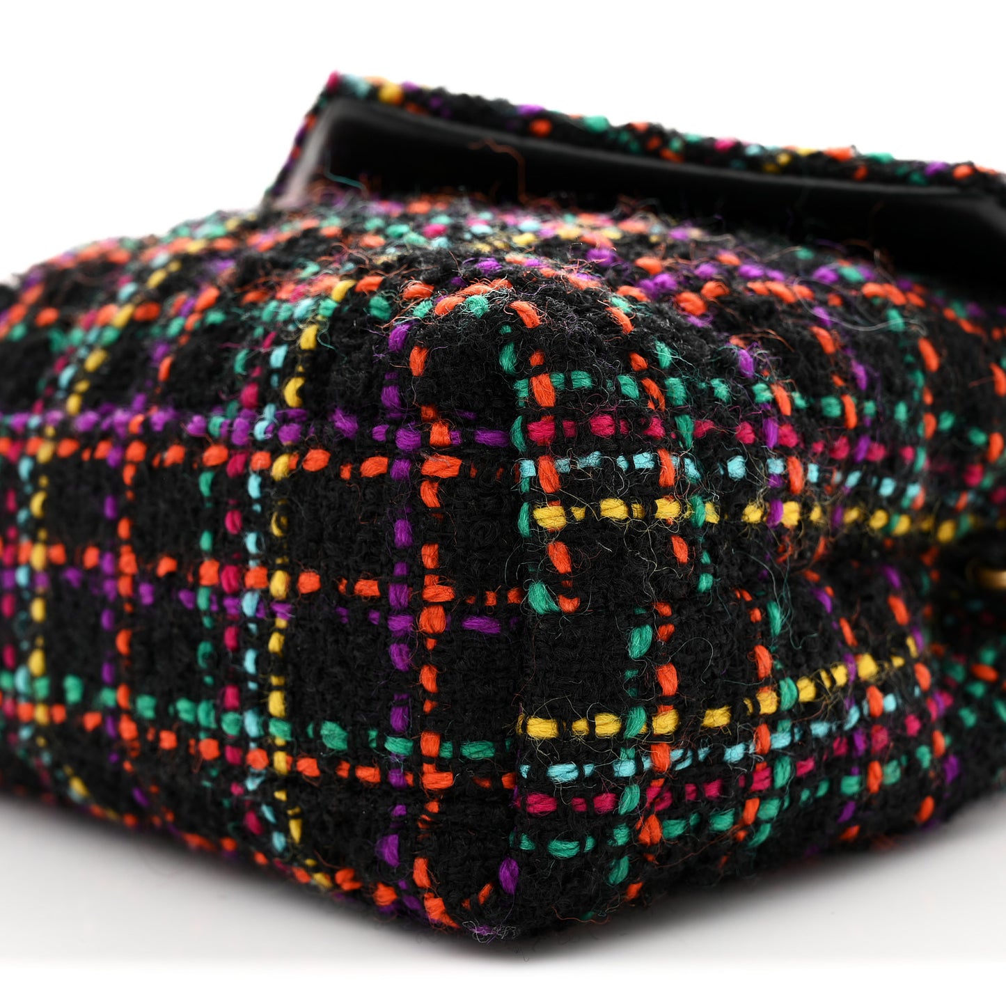 Tweed Toy Loulou Shoulder Bag Black