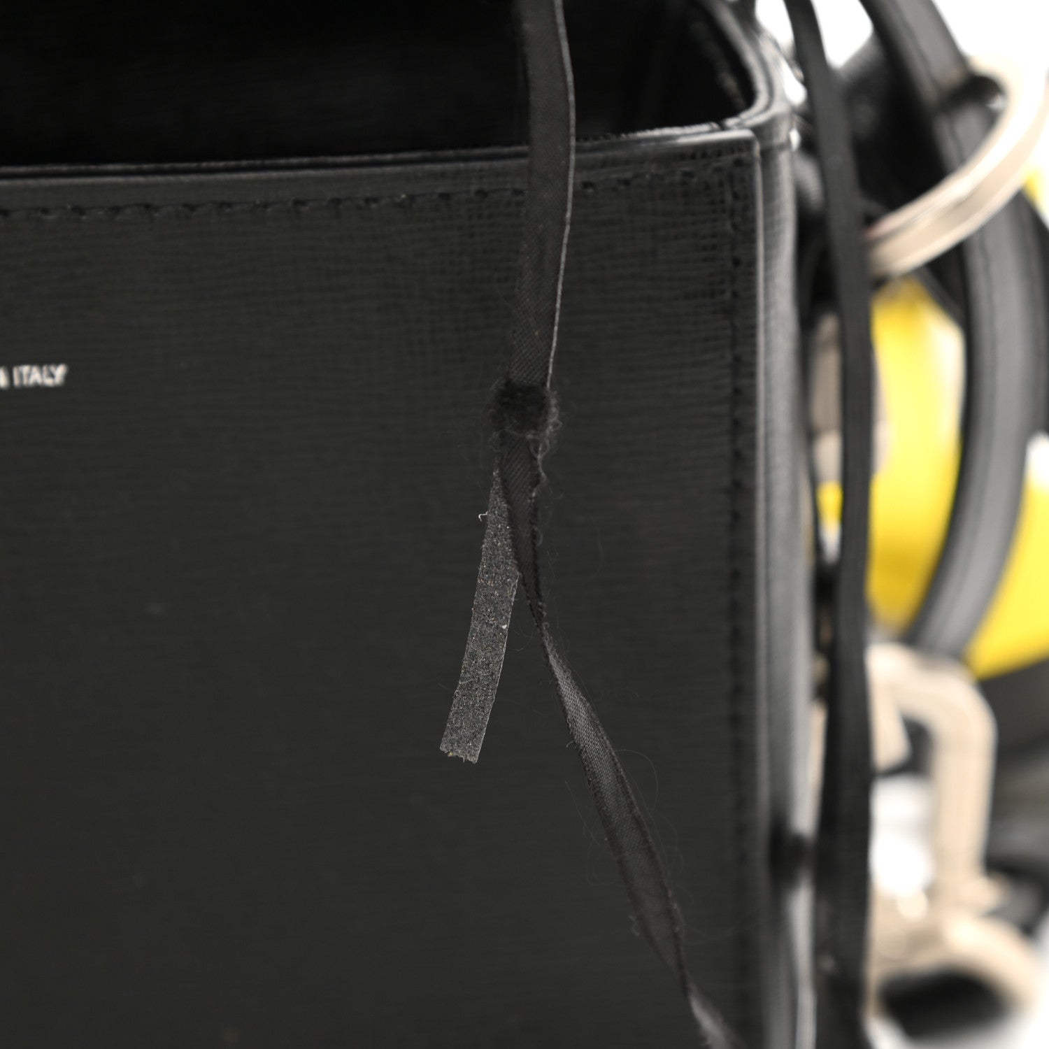 Off-White Calfskin Diag Flap Bag Black White 12 of 13