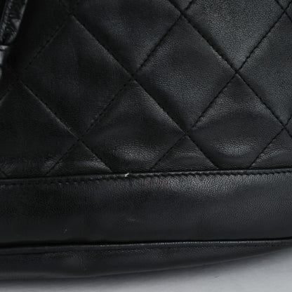 Chanel Lambskin Quilted Drawstring Backpack Black 9 of 11