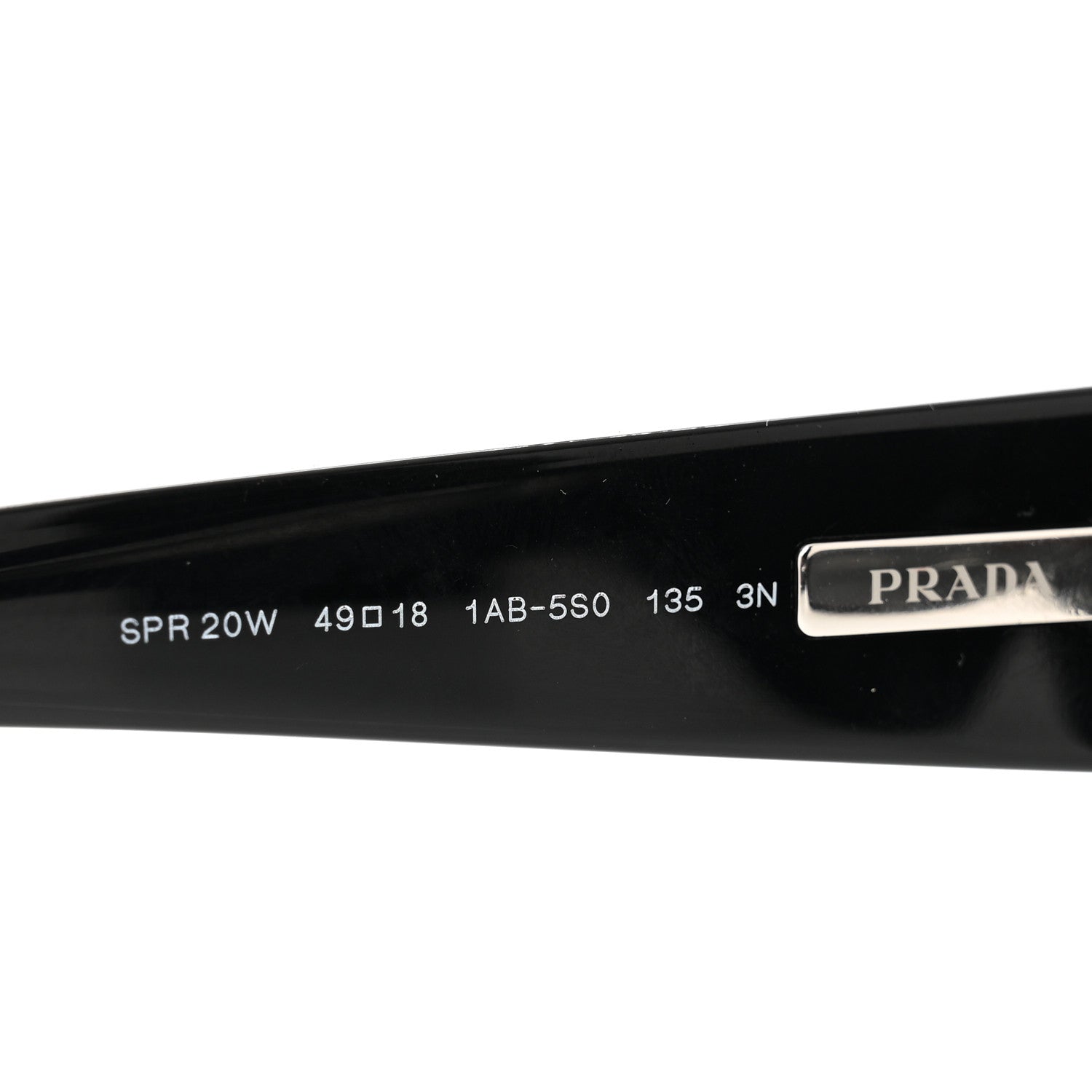 Prada Acetate Sunglasses SPR 20W Black 6 of 7