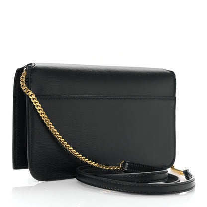 Saint Laurent Smooth Calfskin Monogram Phone Holder Crossbody Black 3 of 9