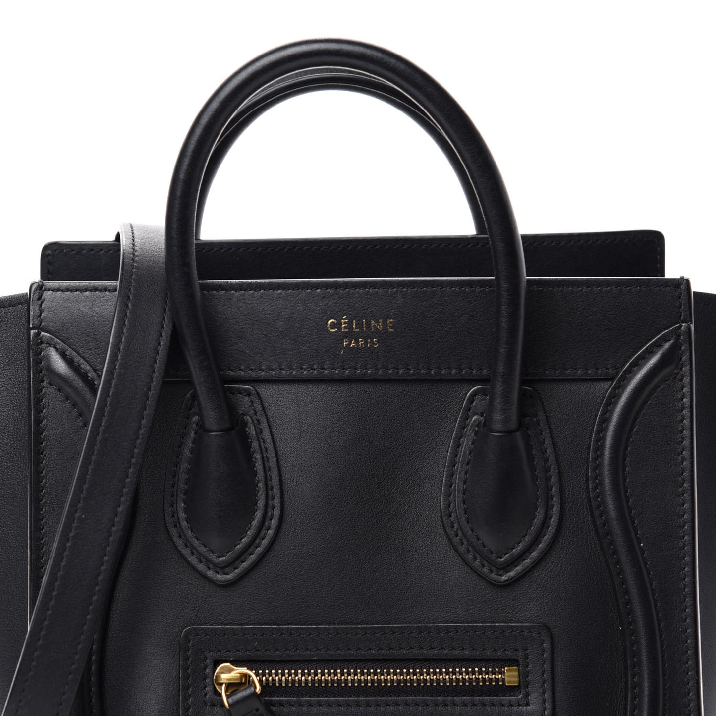 Smooth Calfskin Nano Luggage Black