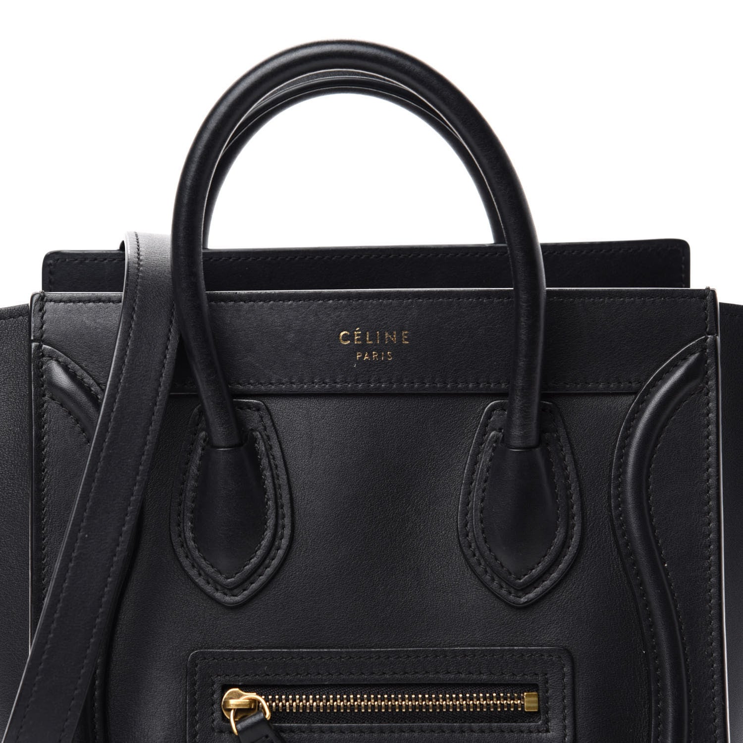 Celine Smooth Calfskin Nano Luggage Black 12 of 12