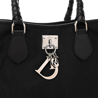 Christian Dior Nylon Monogram Medium Lovely Tote Black 7 of 9