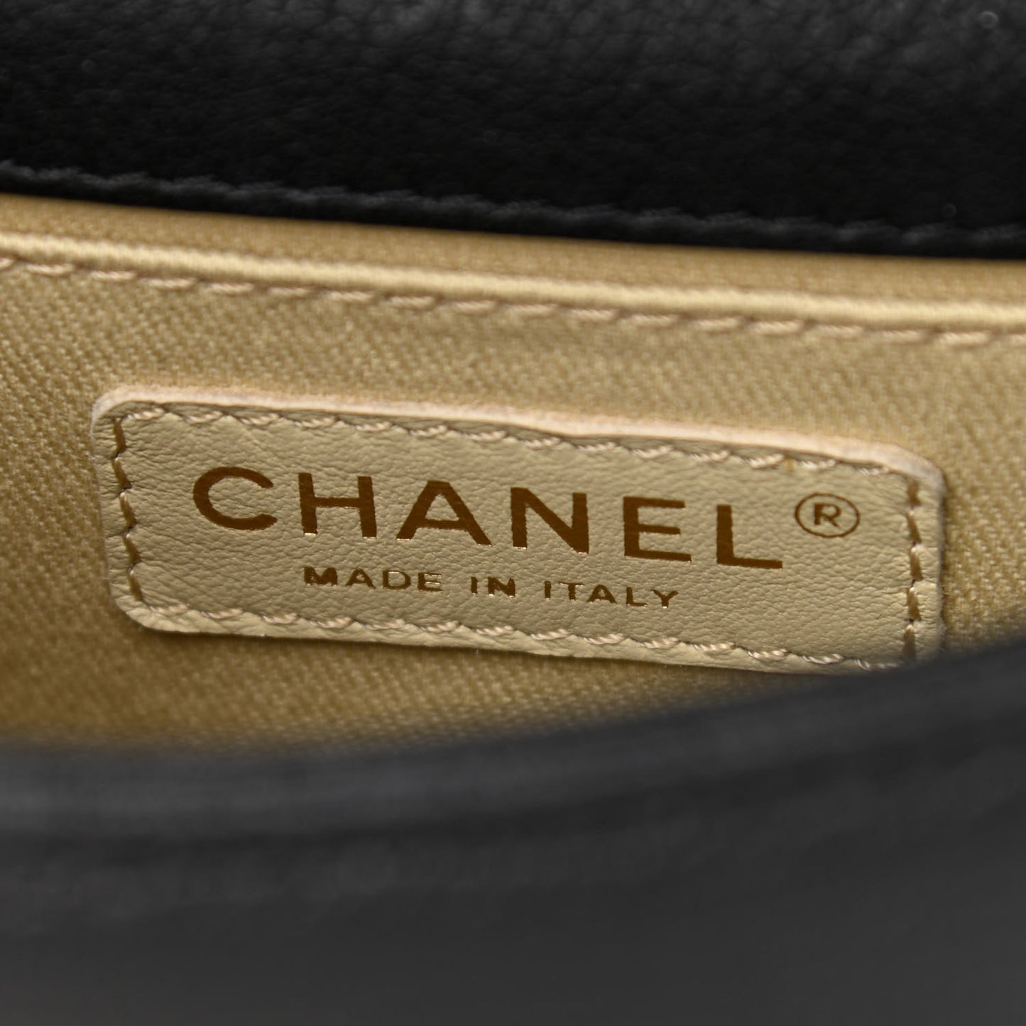 Goatskin Quilted Small Rita Top Handle Flap Black