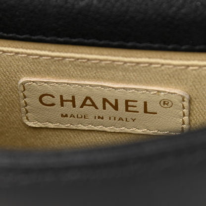 Chanel Goatskin Quilted Small Rita Top Handle Flap Black 6 of 12