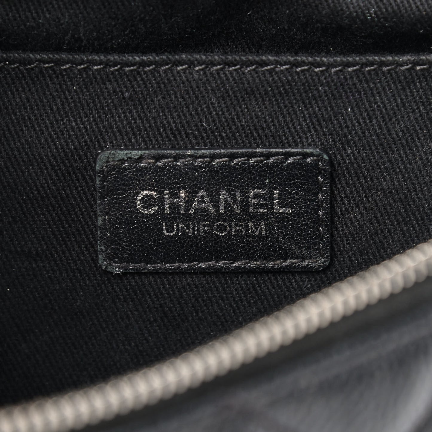 Grained Calfskin Quilted Waist Belt Bag Black