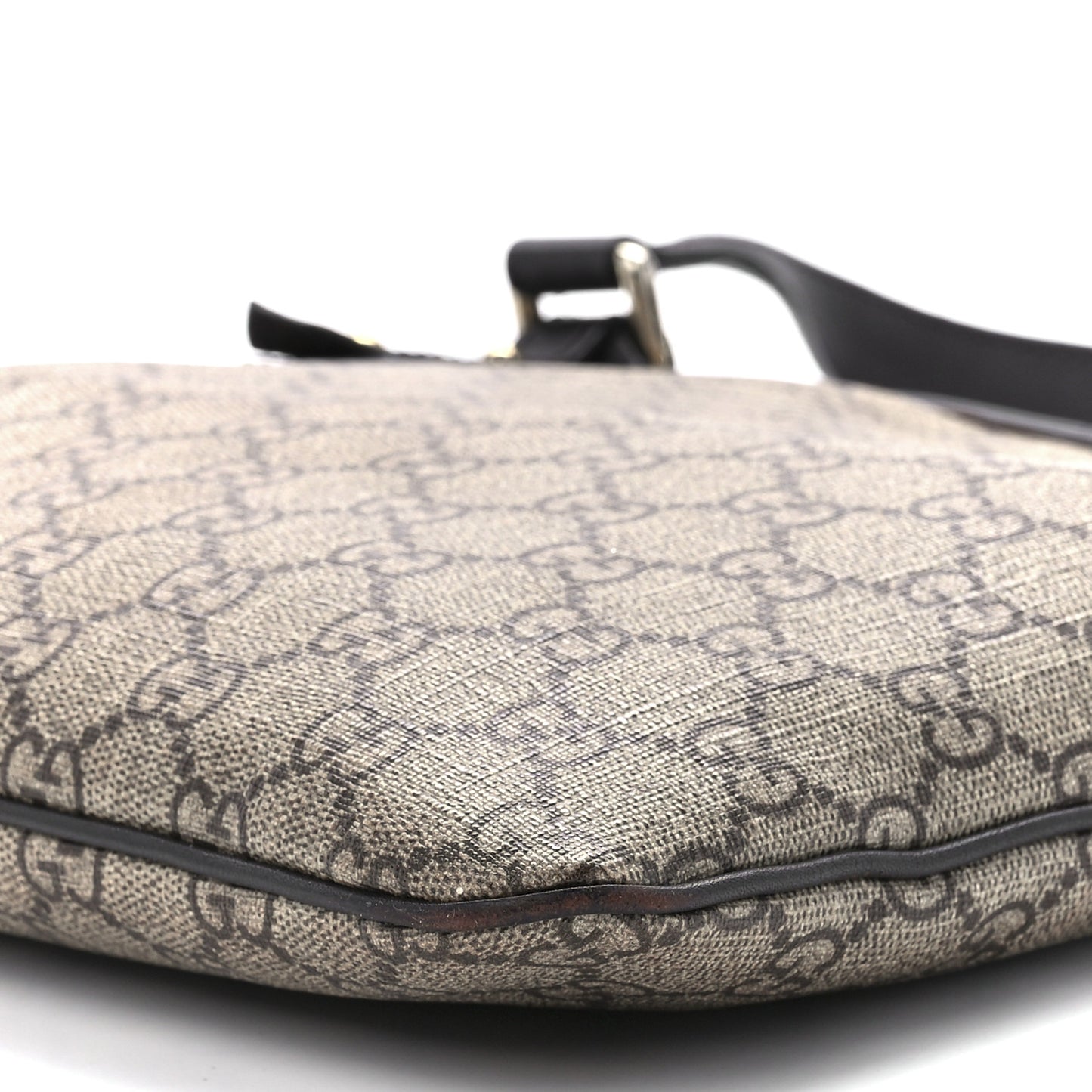 GG Plus Monogram Flat Messenger Beige Dark Brown