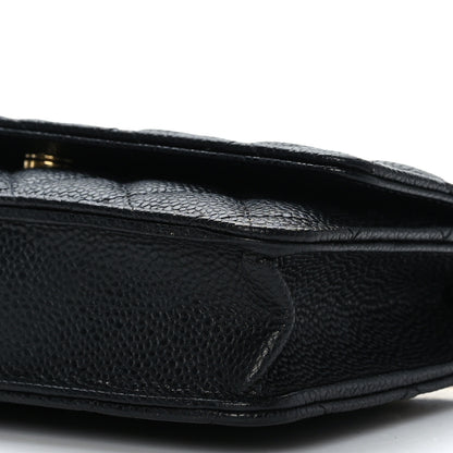 Chanel Caviar Quilted Wallet on Chain WOC Black 9 of 9