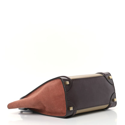 Celine Smooth Calfskin Suede Micro Tri-Color Luggage Beige 3 of 18