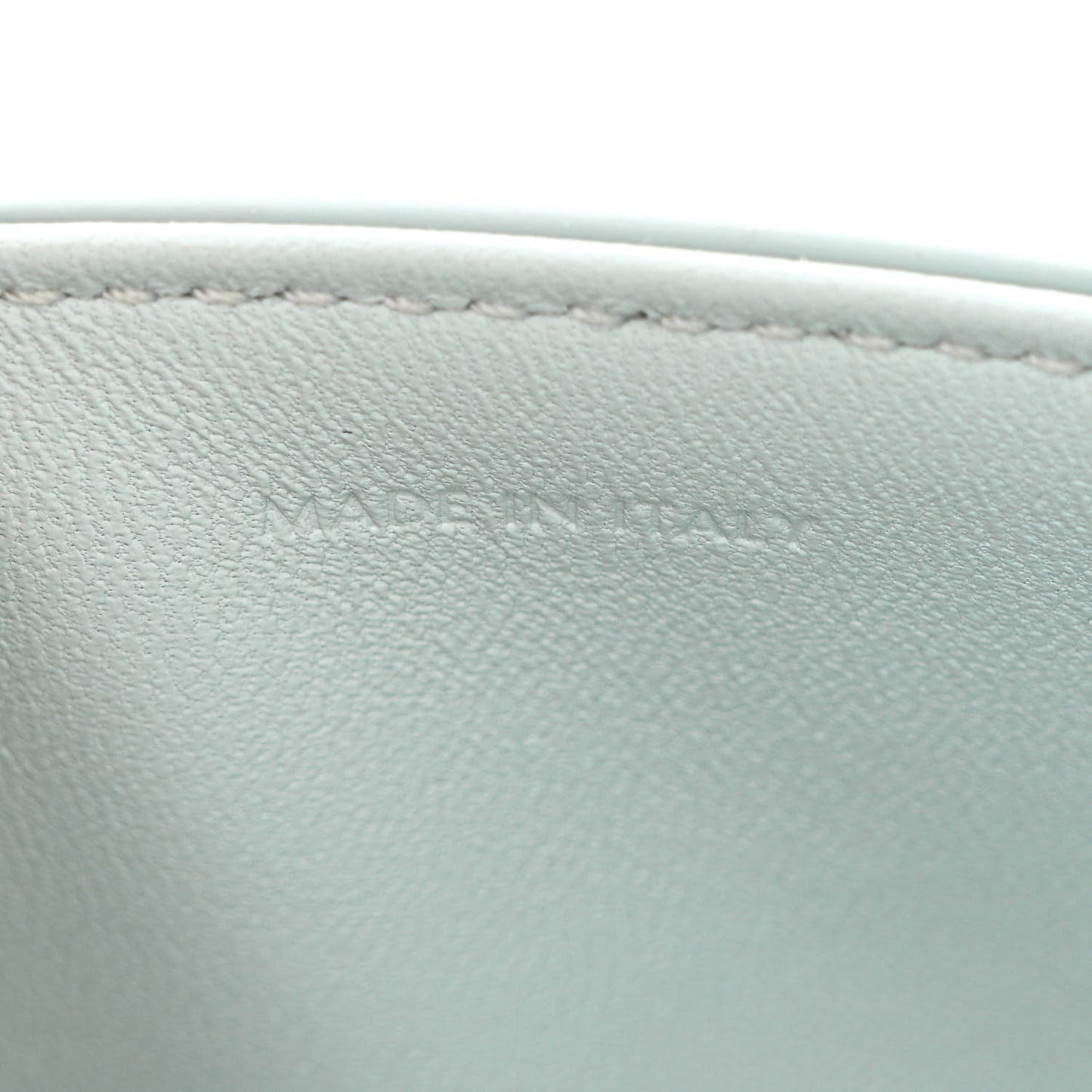 Shiny Calfskin Triomphe Shoulder Bag Soft Blue