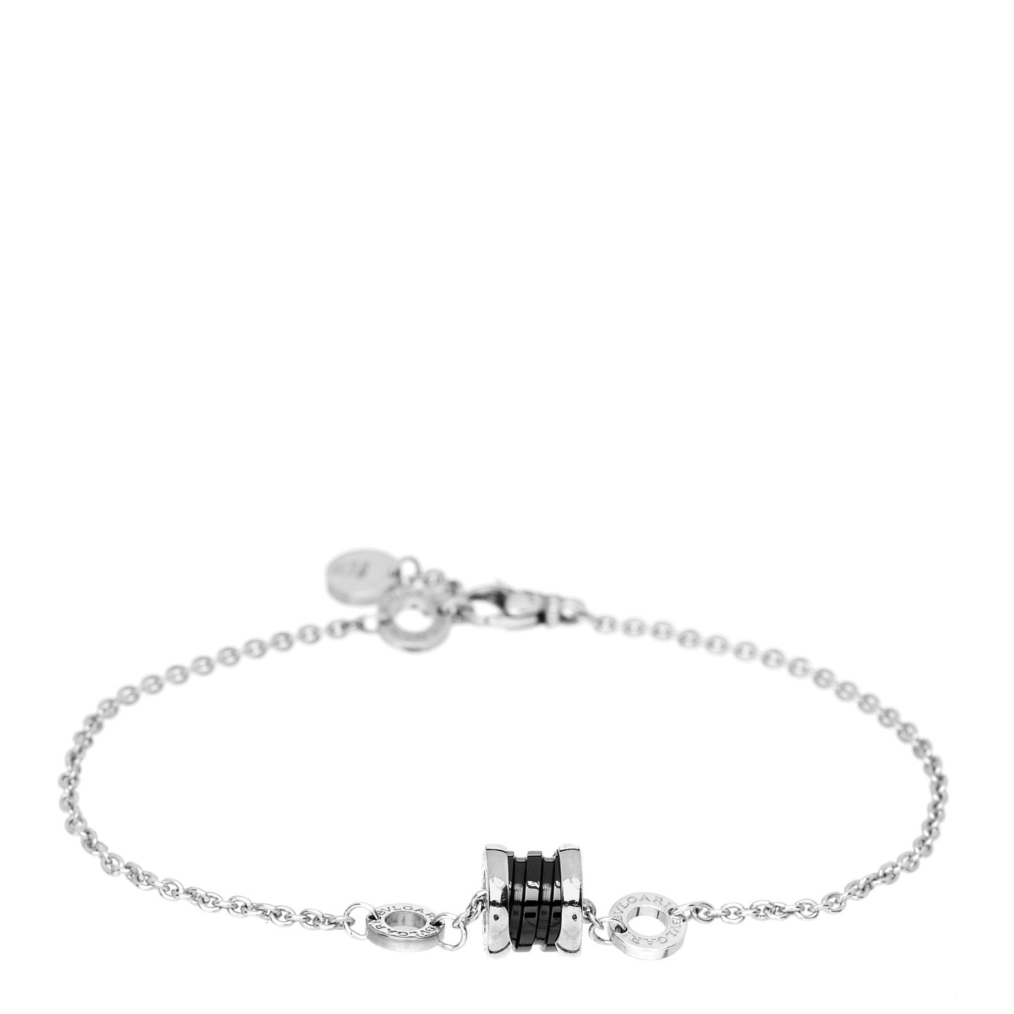 Sterling Silver Black Ceramic Save the Children Bracelet ML