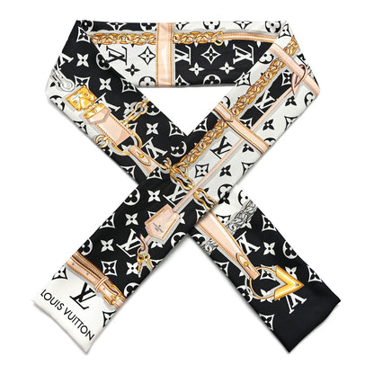 Louis Vuitton Silk Monogram Confidential Bandeau Black 1 of 5