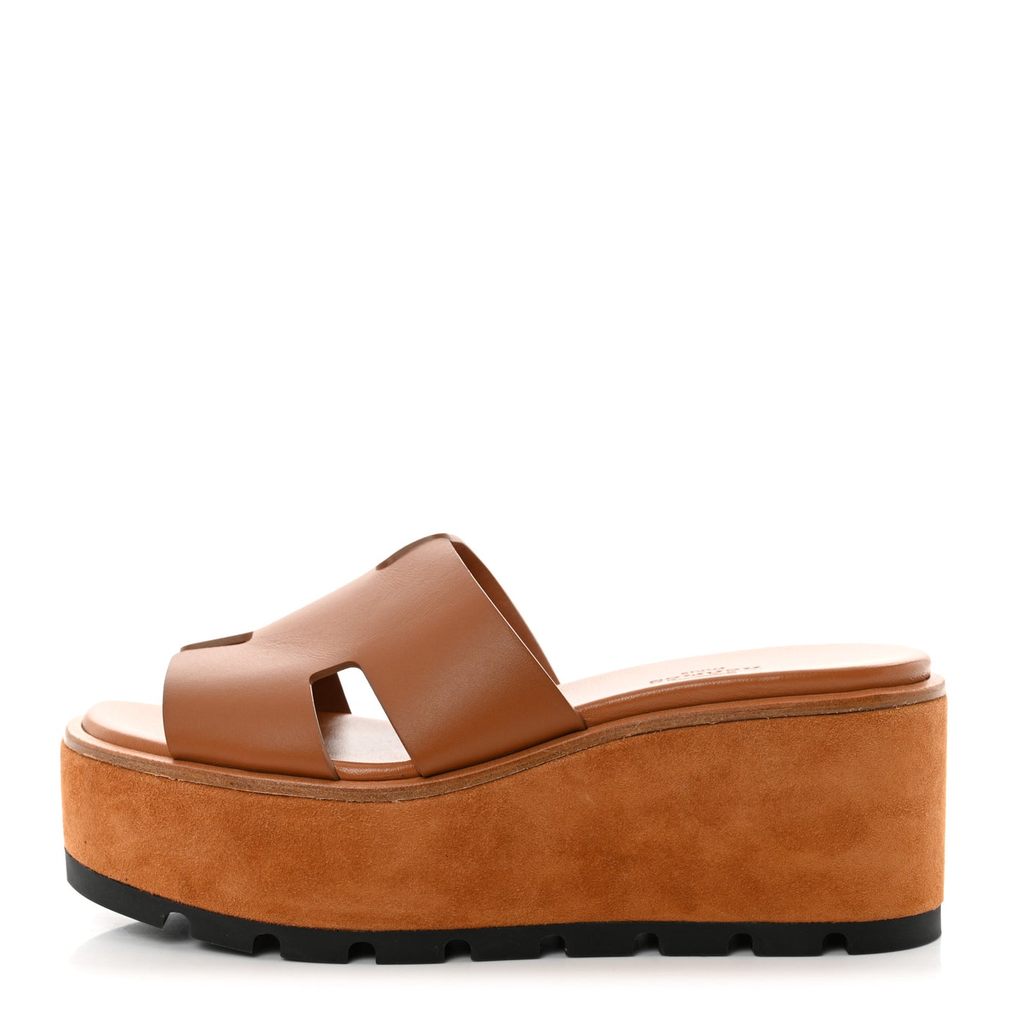 Calfskin Suede Eze 30 Sandals 35 Naturel