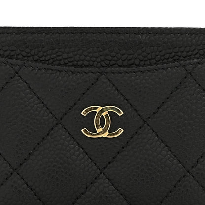 Chanel Caviar Quilted Card Holder Black 9 of 10