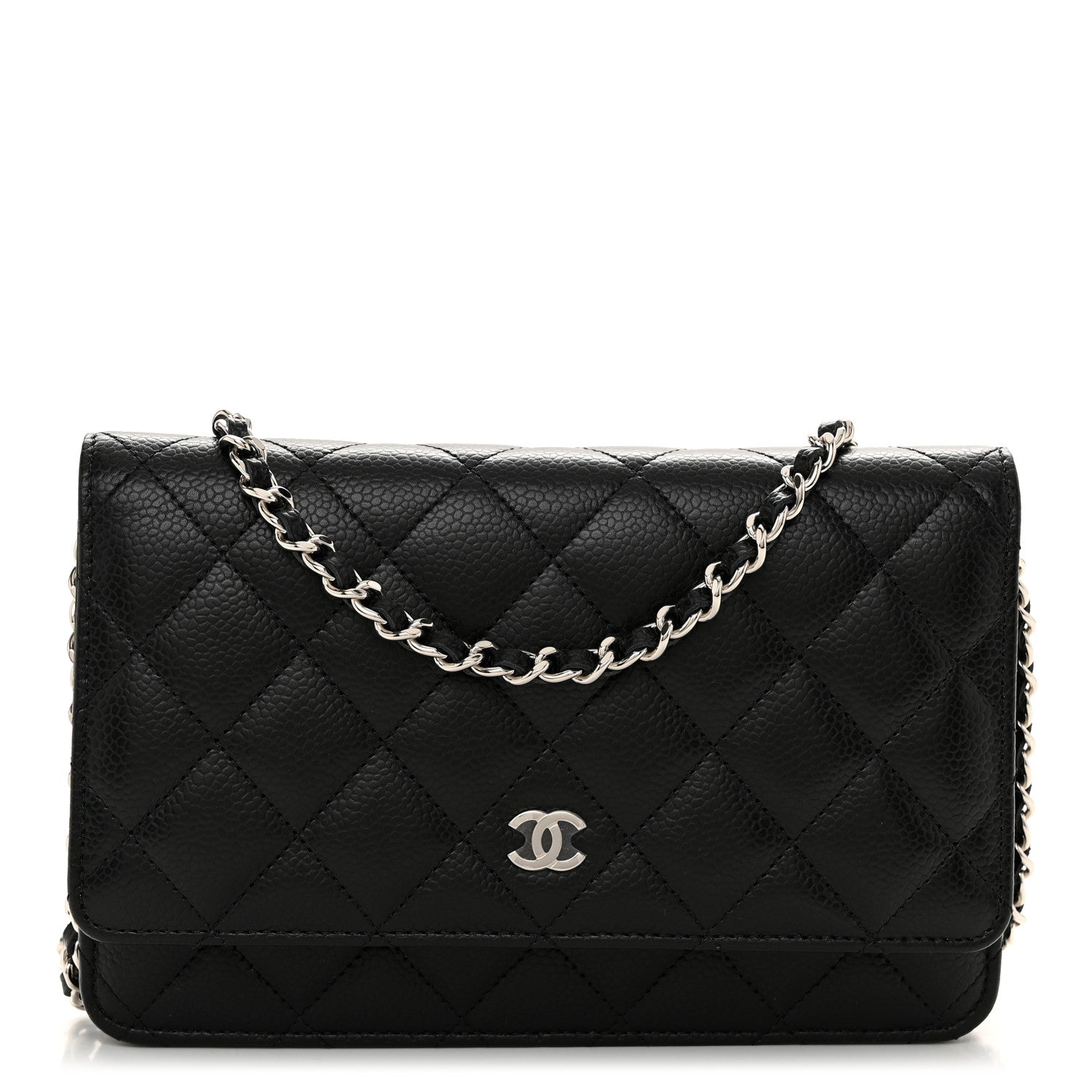 Chanel Caviar Quilted Wallet on Chain WOC Black 1 of 12