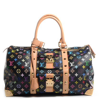 Louis Vuitton Monogram Multicolor Keepall 45 Black 1 of 7