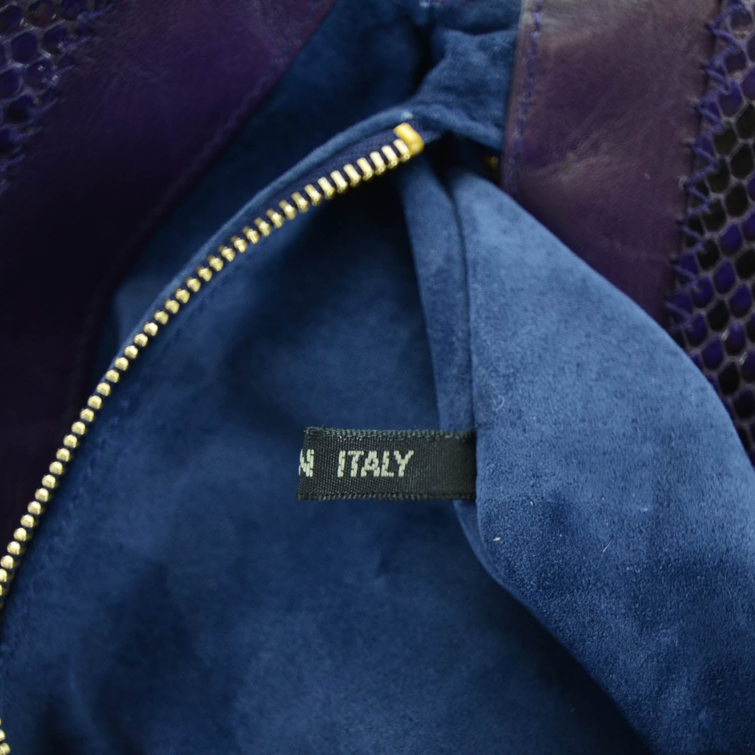 Marc Jacobs Suede and Python Trim Evening Bag Violet 8 of 8