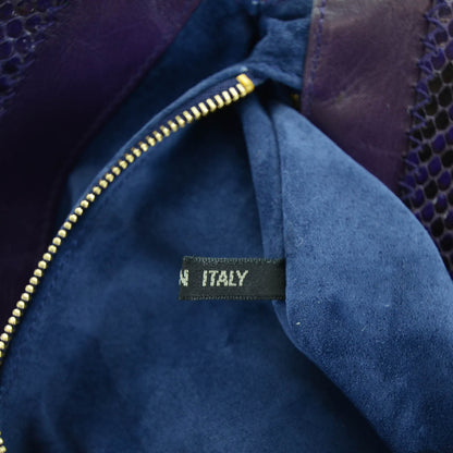 Marc Jacobs Suede and Python Trim Evening Bag Violet 8 of 8
