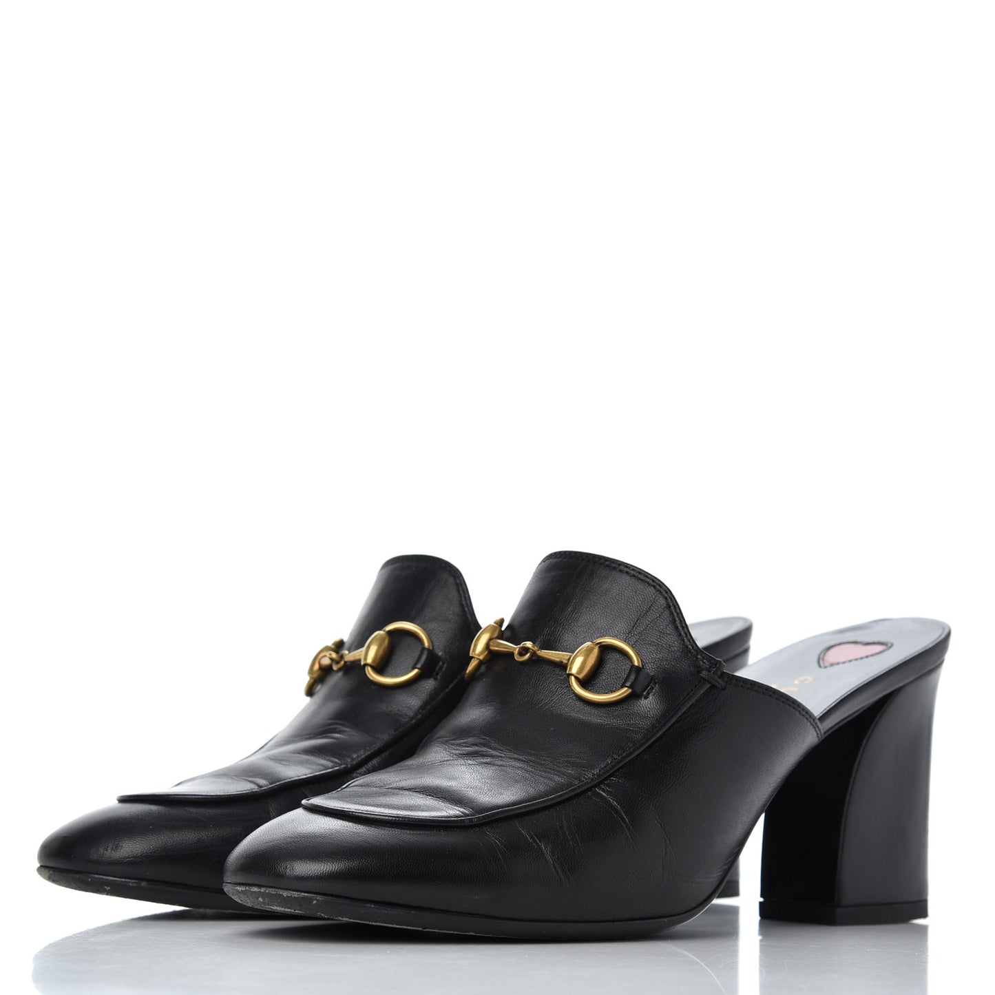 Malaga Kid Horsebit Princetown Mid Heel Mules 36.5 Black