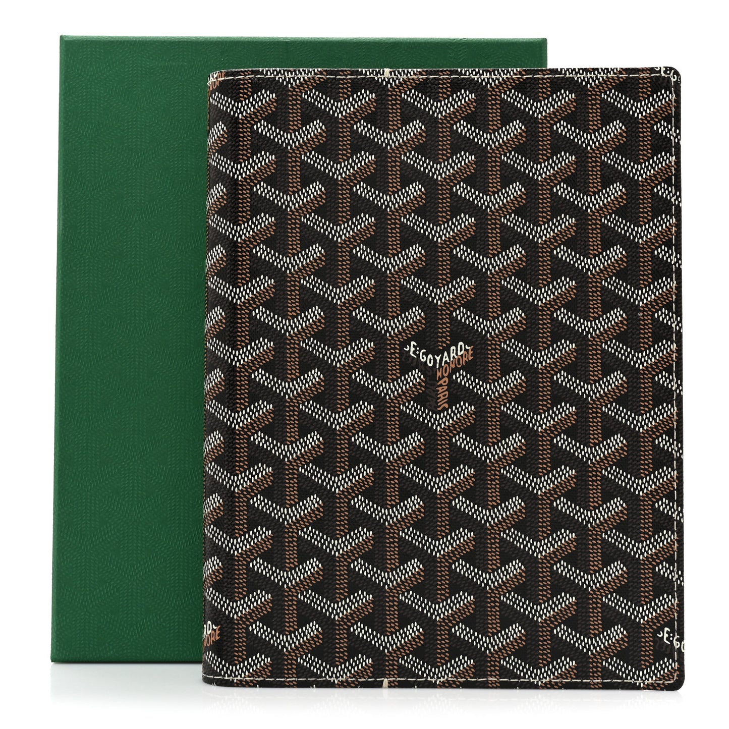 Goyardine Agenda Cover Black Gold
