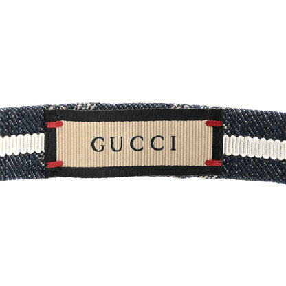 Gucci Denim Monogram Headband 4 of 6