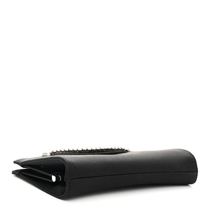 Jimmy Choo Satin Crystal Pearl Venus Clutch Black 4 of 9
