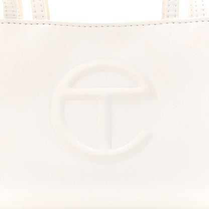 Telfar Vegan Leather Small Shopping Bag White 9 of 12