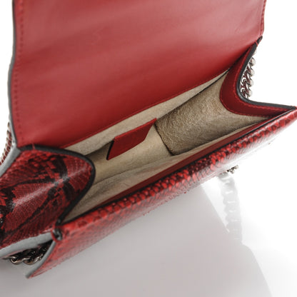 Gucci Python Mini Dionysus Shoulder Bag Red 5 of 6