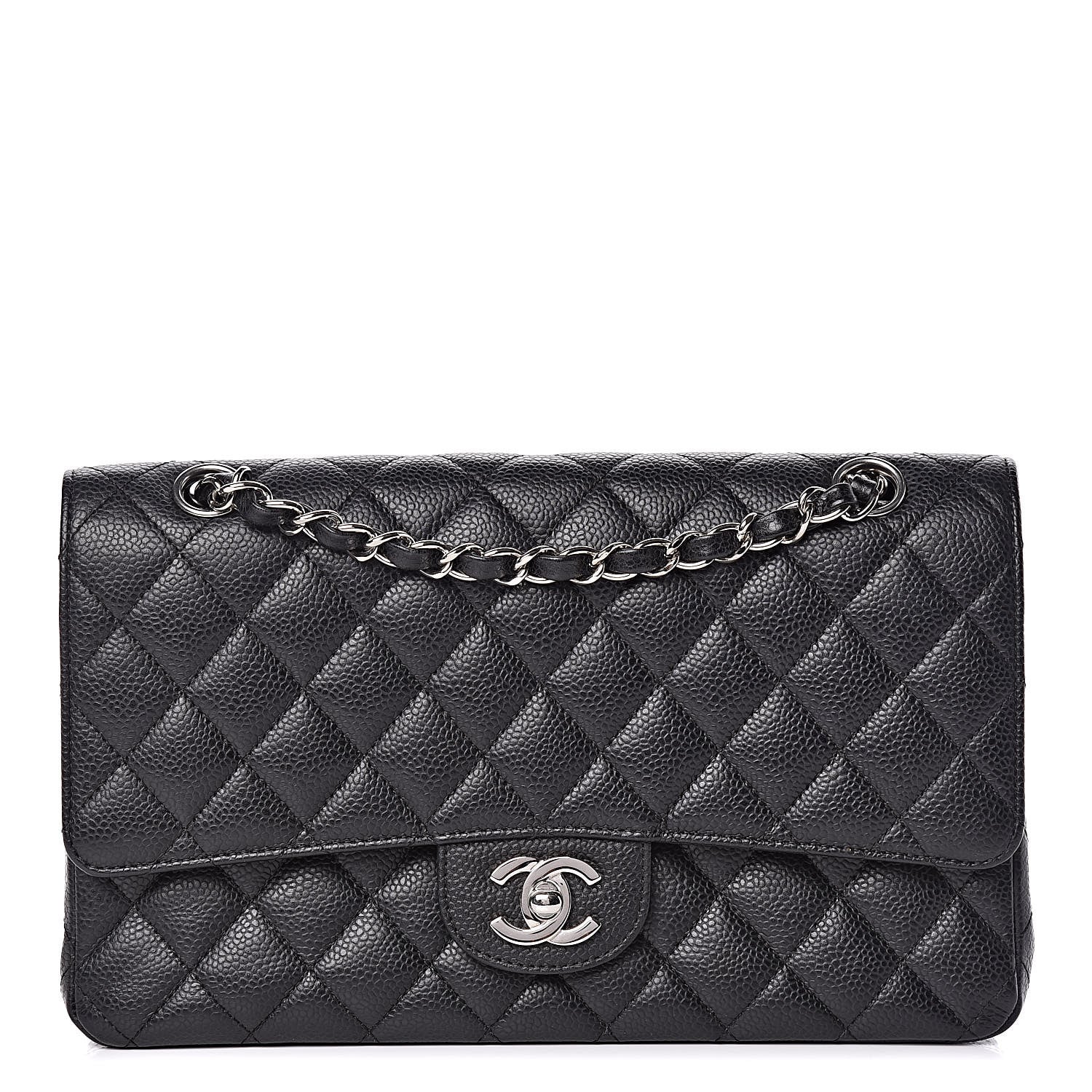 Chanel Caviar Quilted Medium Double Flap Black 1 of 19