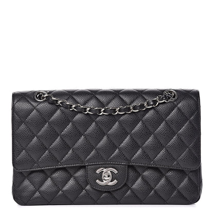Chanel Caviar Quilted Medium Double Flap Black 1 of 19