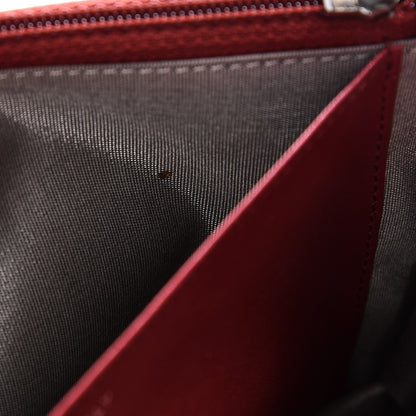 Chanel Caviar Timeless CC Wallet On Chain WOC Red 10 of 11