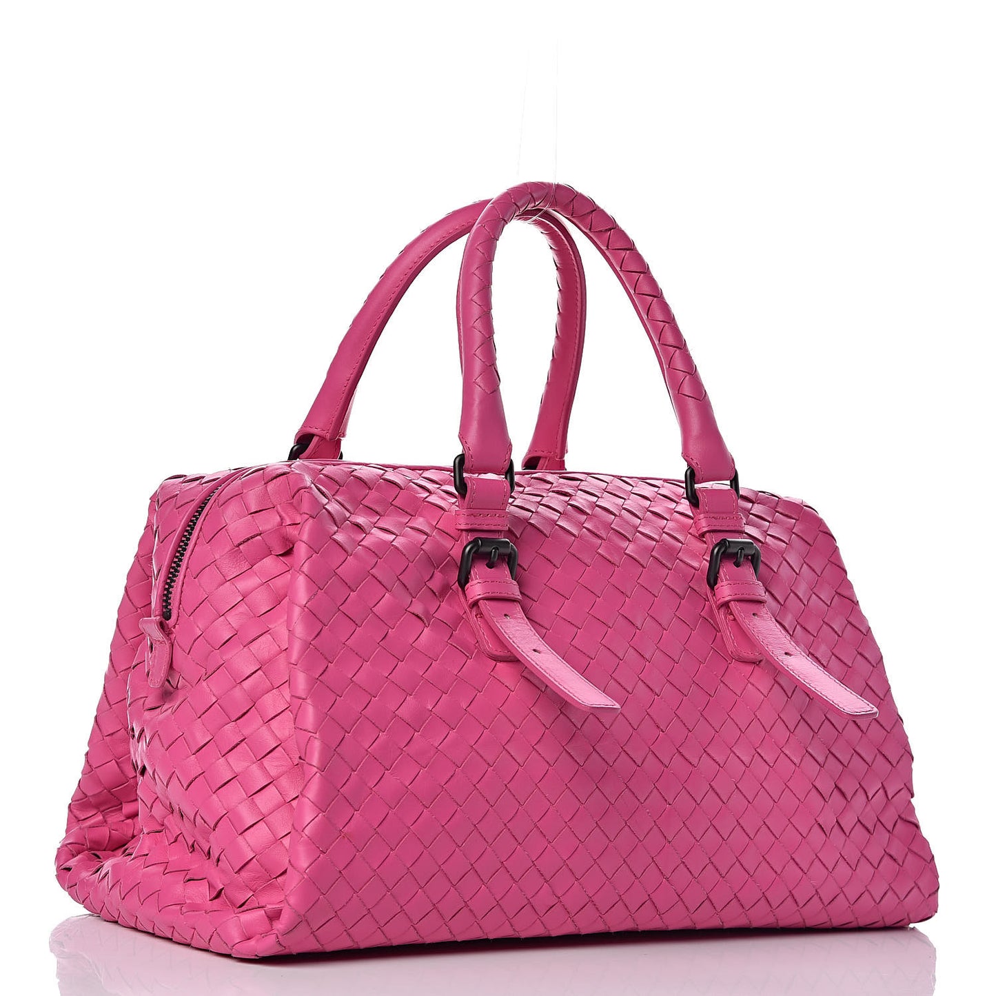 Nappa Intrecciato Boston Rosa Shock