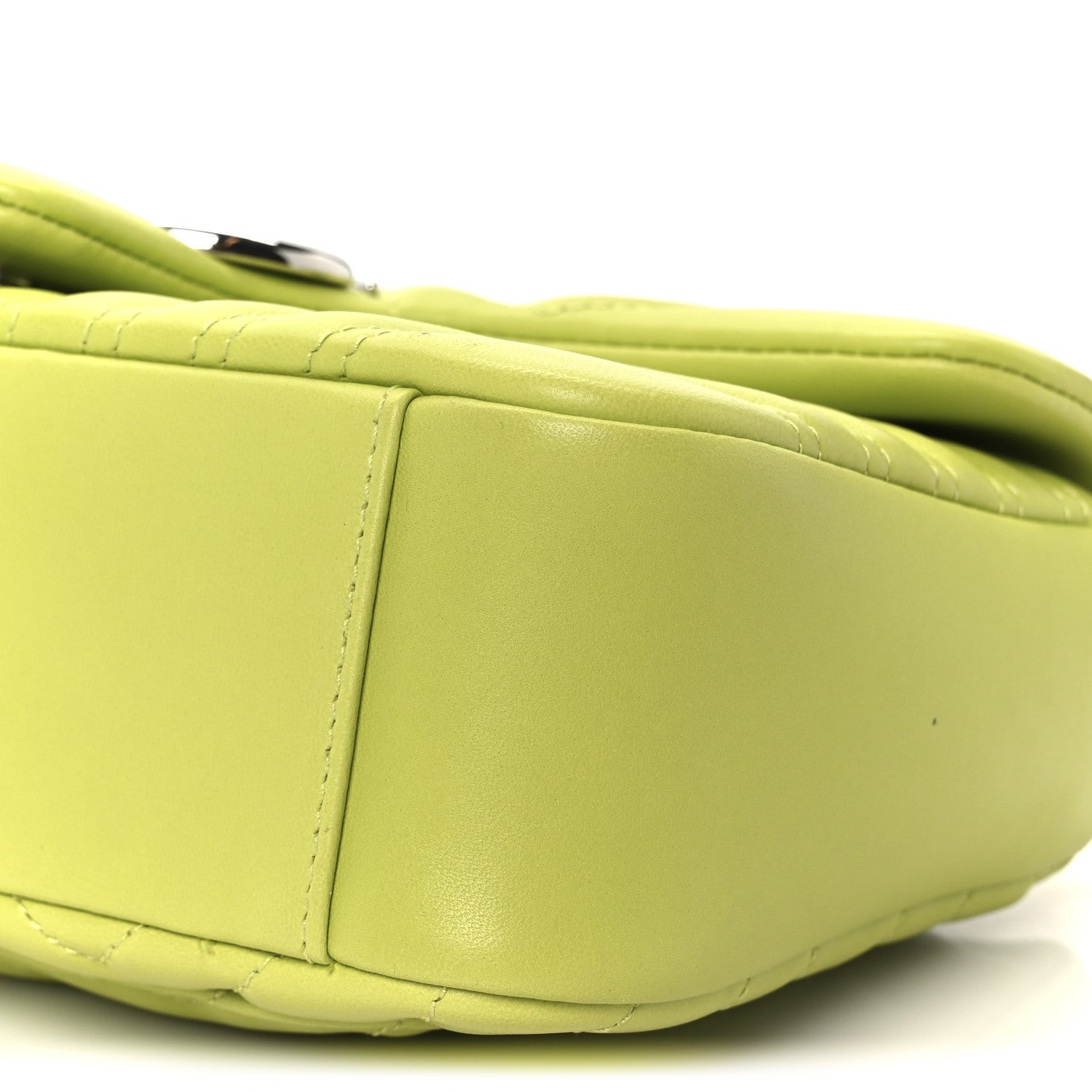 Gucci Calfskin Matelasse Medium GG Marmont Shoulder Bag Bright Green 11 of 11