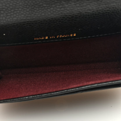 Chanel Caviar Quilted Flap Card Holder Wallet Black 5 of 7