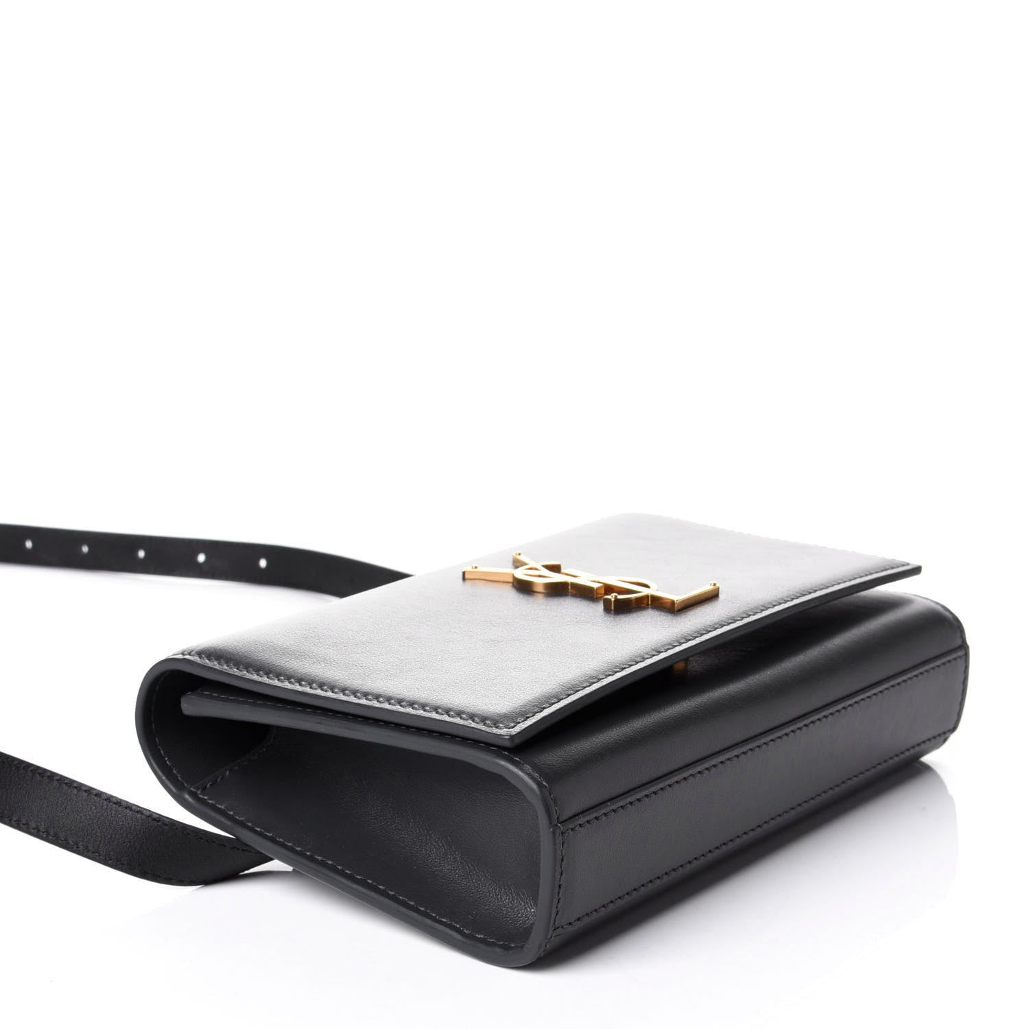 Saint Laurent Smooth Calfskin Monogram Kate Belt Bag Dark Smog 3 of 4