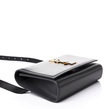 Saint Laurent Smooth Calfskin Monogram Kate Belt Bag Dark Smog 3 of 4