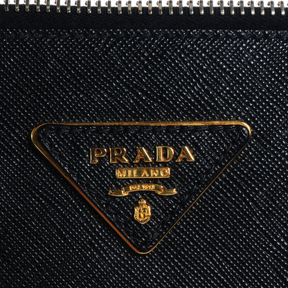Prada Saffiano Lux Large Double Zip Tote Nero Black 10 of 10