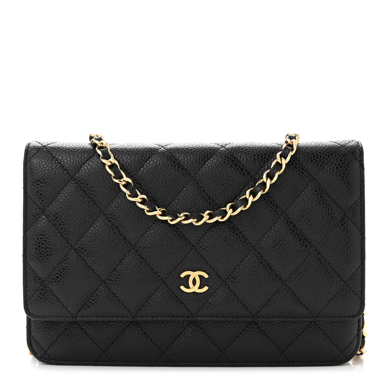 Chanel Caviar Quilted Wallet on Chain WOC Black 1 of 11