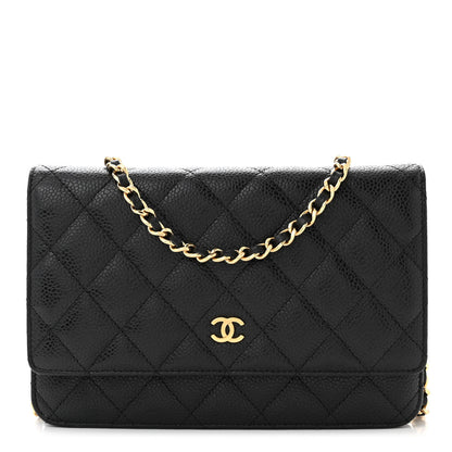 Chanel Caviar Quilted Wallet on Chain WOC Black 1 of 11