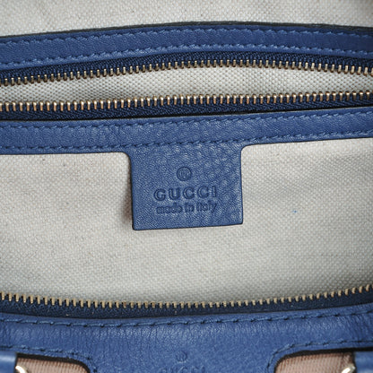 Gucci Monogram Vintage Web Medium Boston Blue 6 of 9
