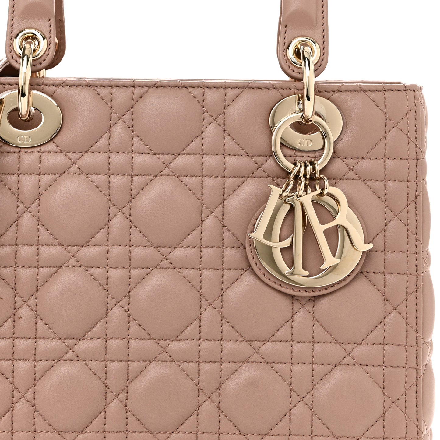 Lambskin Cannage Medium Lady Dior Fard