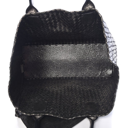 Bottega Veneta Metallic Nappa Intrecciato Medium Moon Cabat 8 of 11